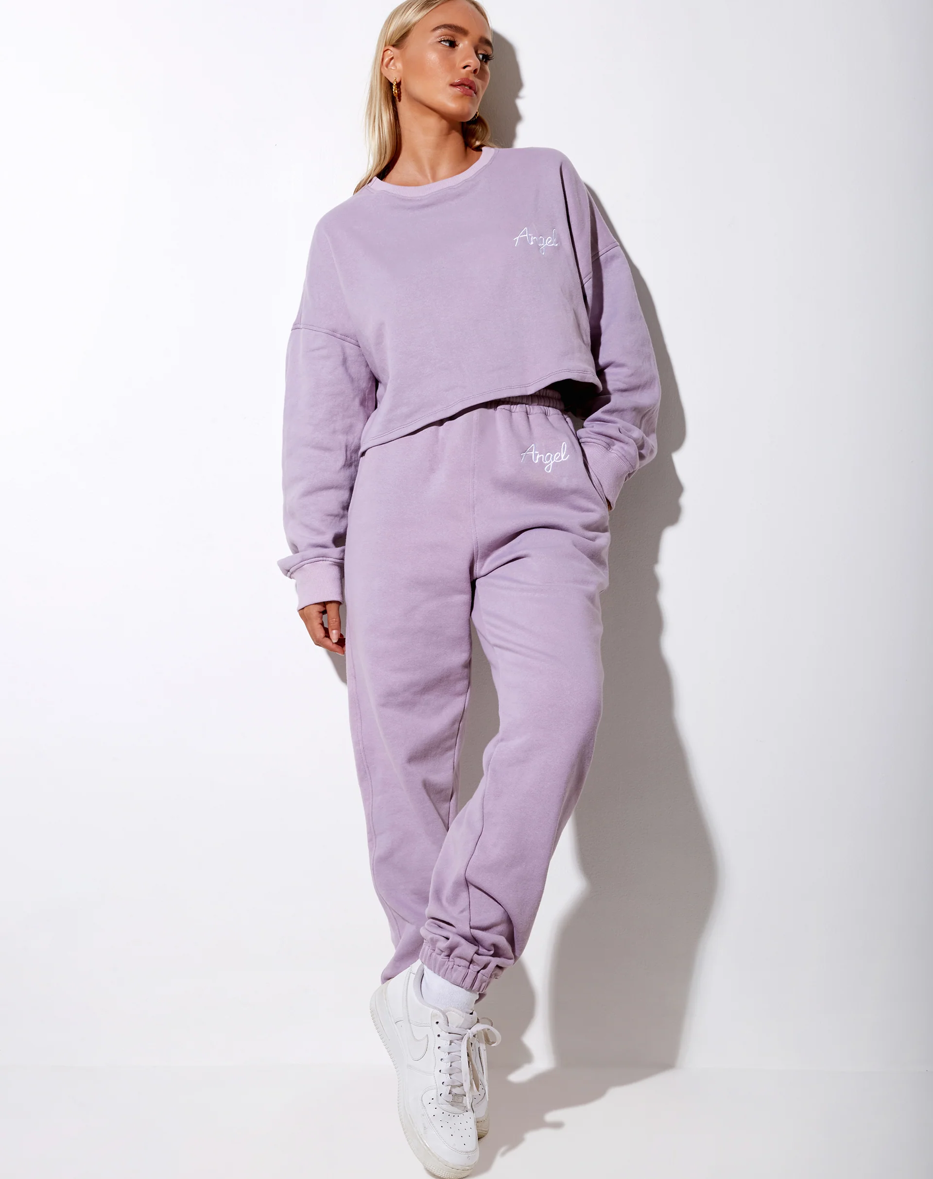 Basta Jogger in Violet 'Angel' Embro White - Image 2