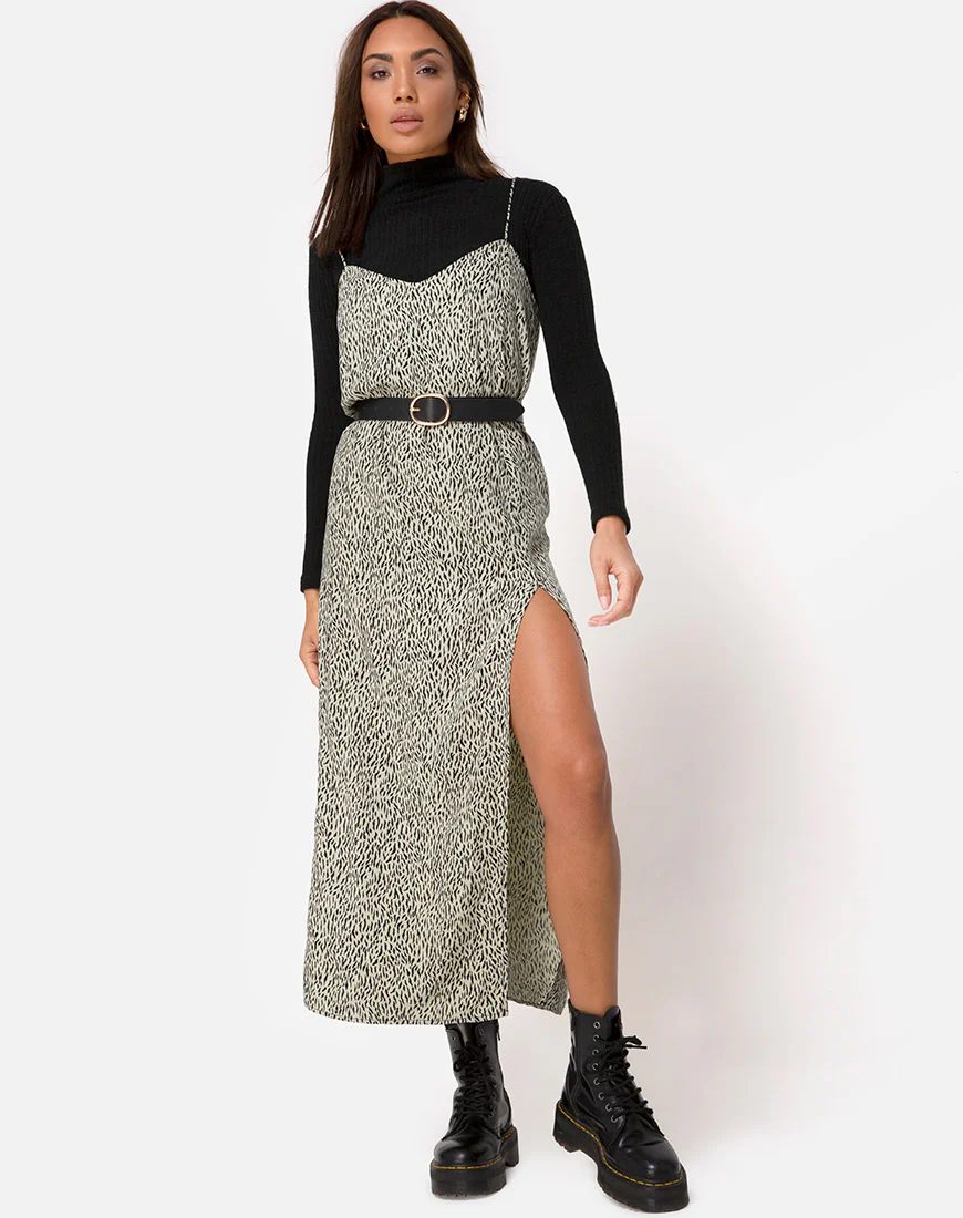Batis Maxi Dress in Mini Jaguar - Image 3