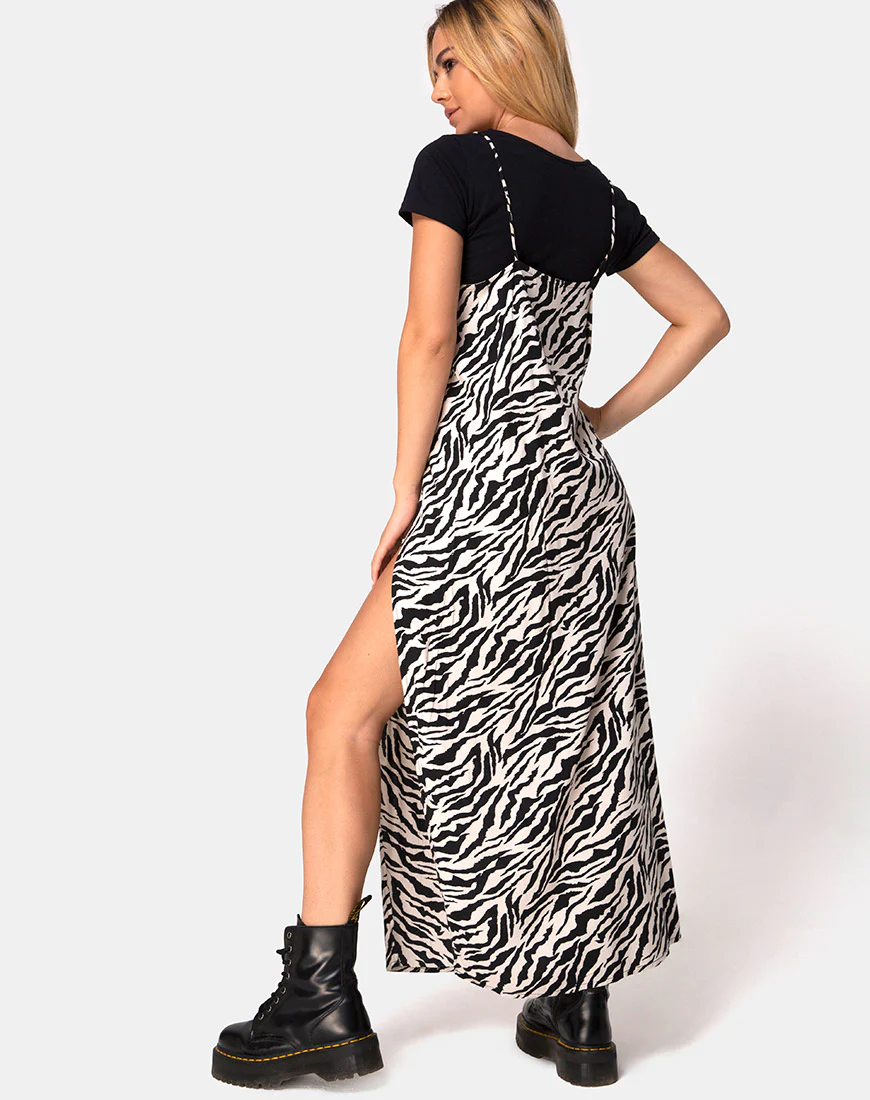Batis Maxi Dress in 90's Zebra - Image 3