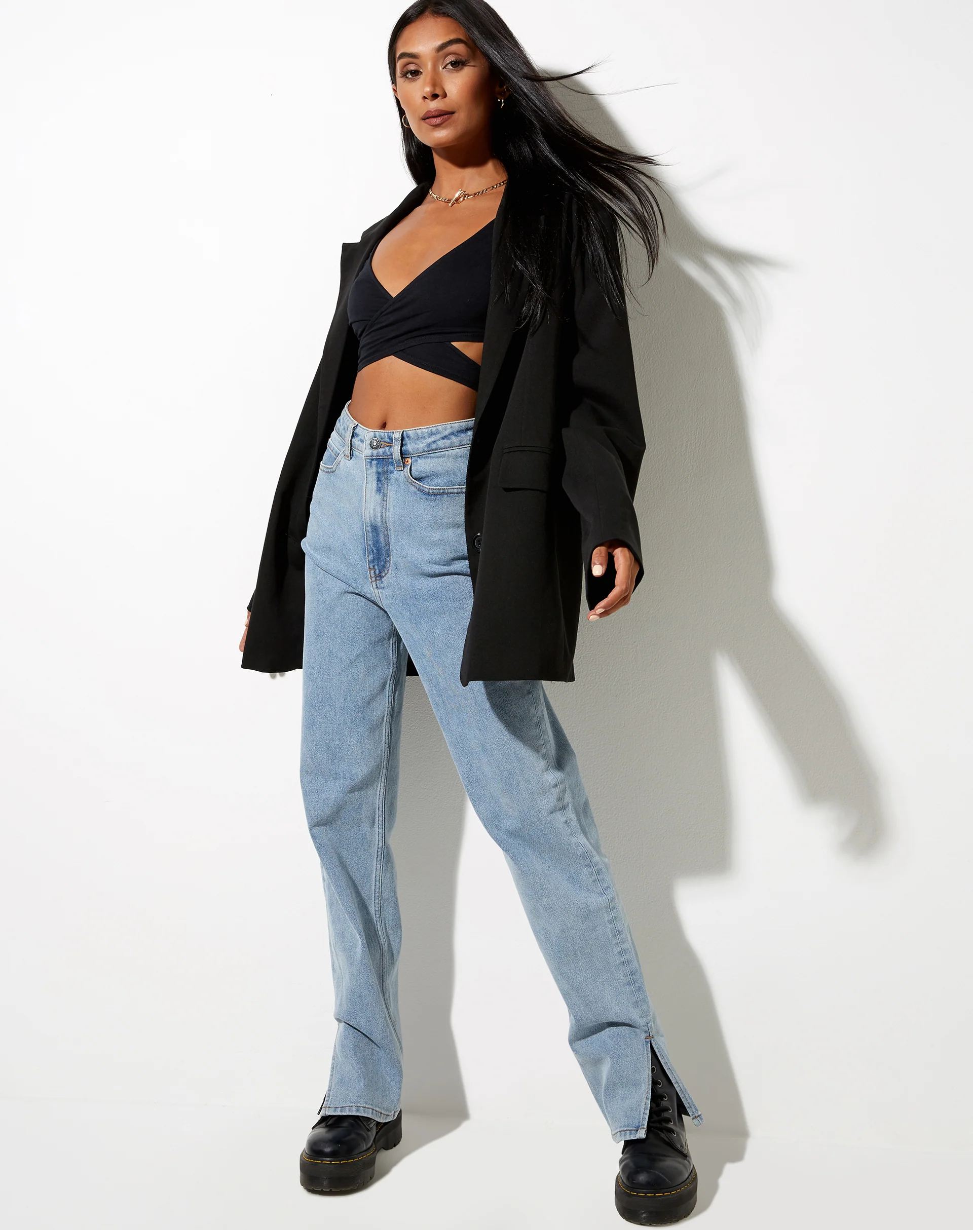 Baxter Crop Top in Black - Image 3