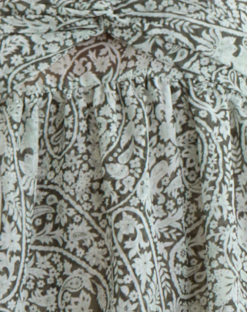 Belira Bandeau Top in Bloom Paisley Pale Blue - Image 7