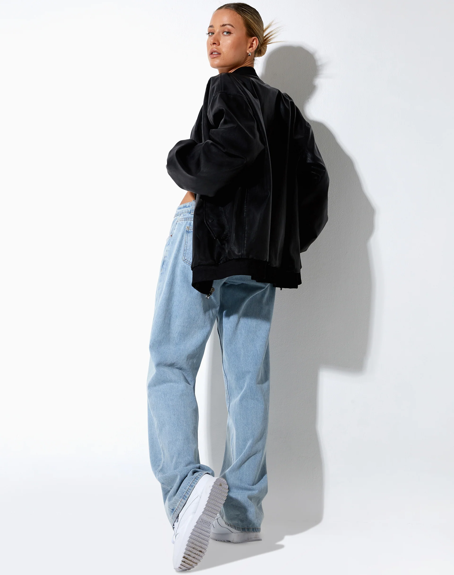 Benta Jacket in PU Black - Image 6