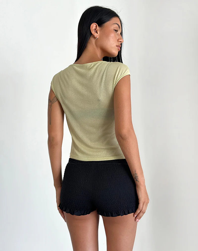 Bentley Top in Yellow Shimmer - Image 4