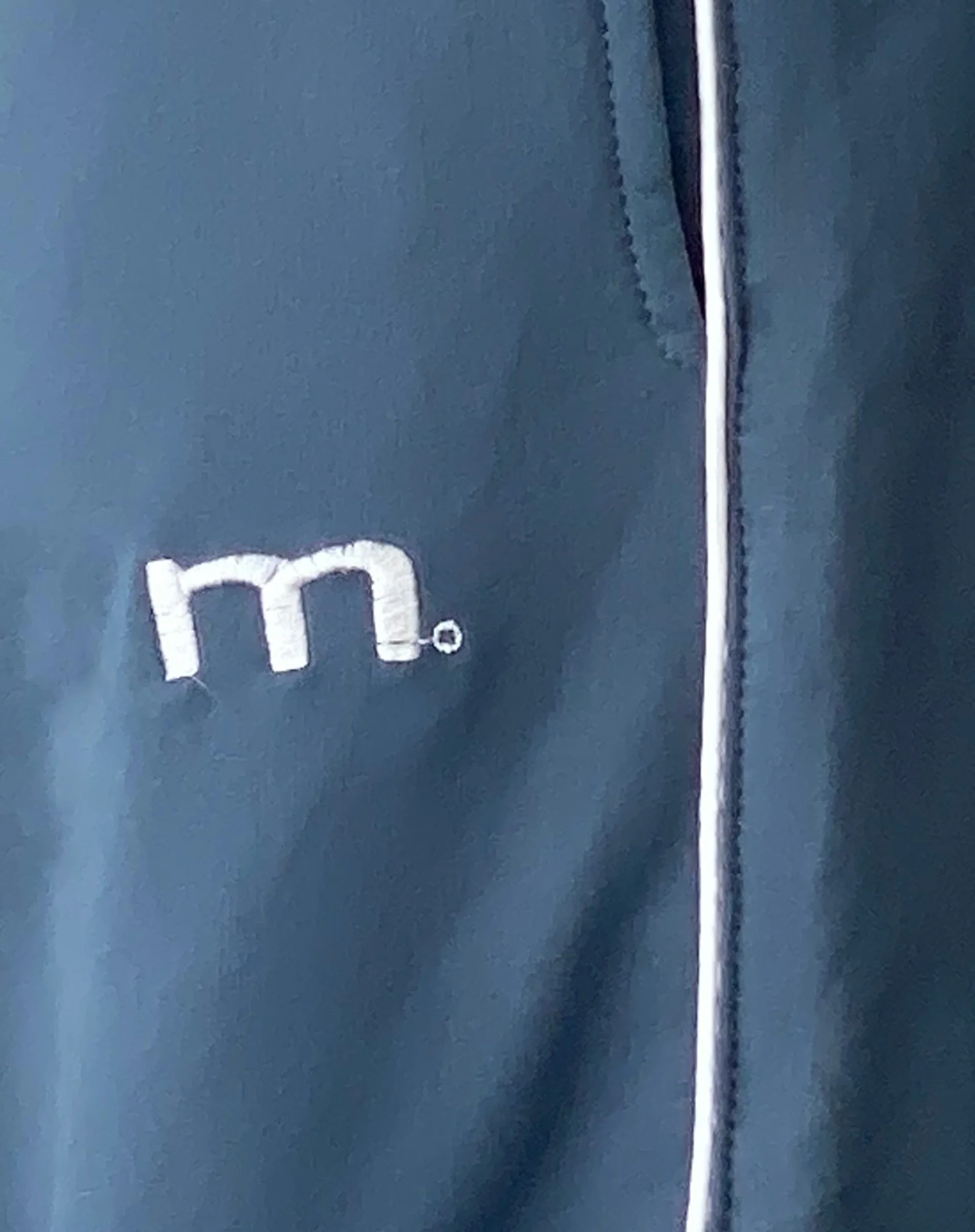 Benton Wide Leg Jogger in Blue with 'M' Embroidery - Image 6