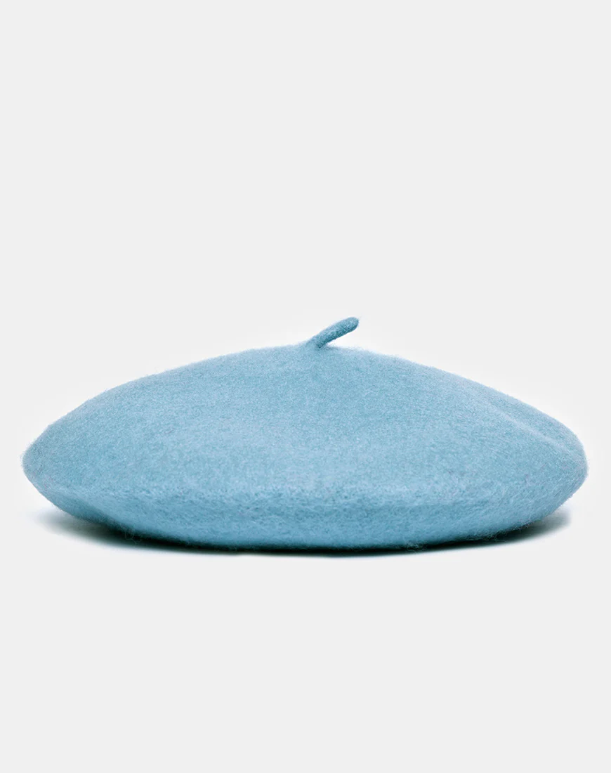 Wool Beret in Blue - Image 3