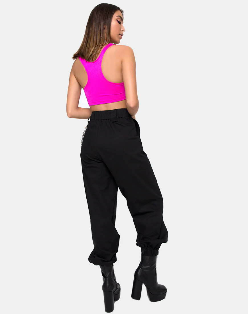 Berries Top in Nylon Spandex Magenta - Image 4