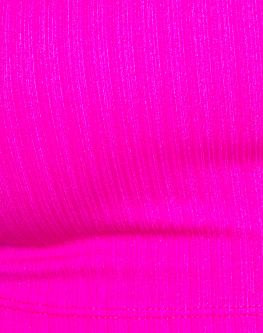 Berries Top in Nylon Spandex Magenta - Image 5