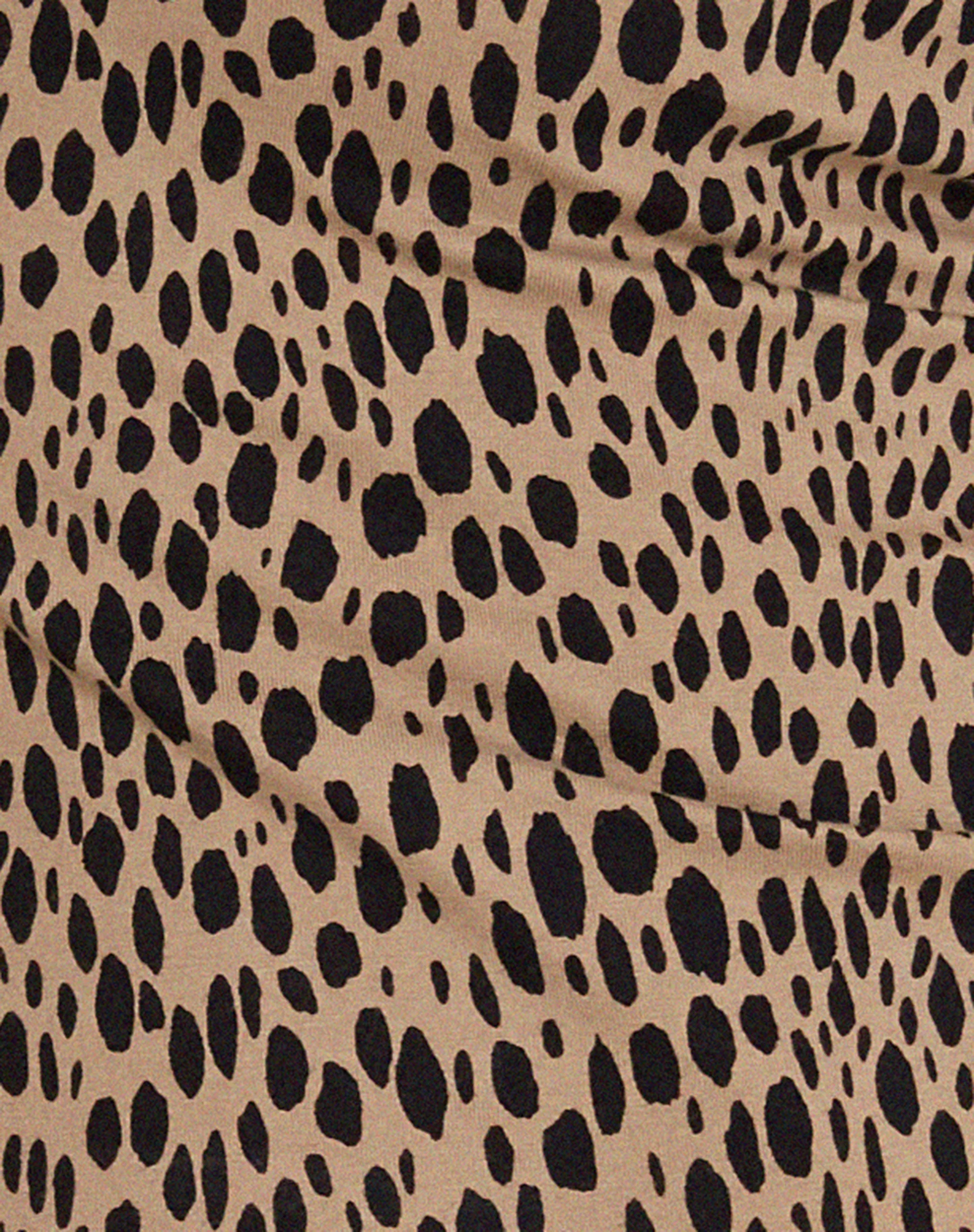 Beshi Long Sleeve Top in Mini Cheetah Black Binding - Image 8