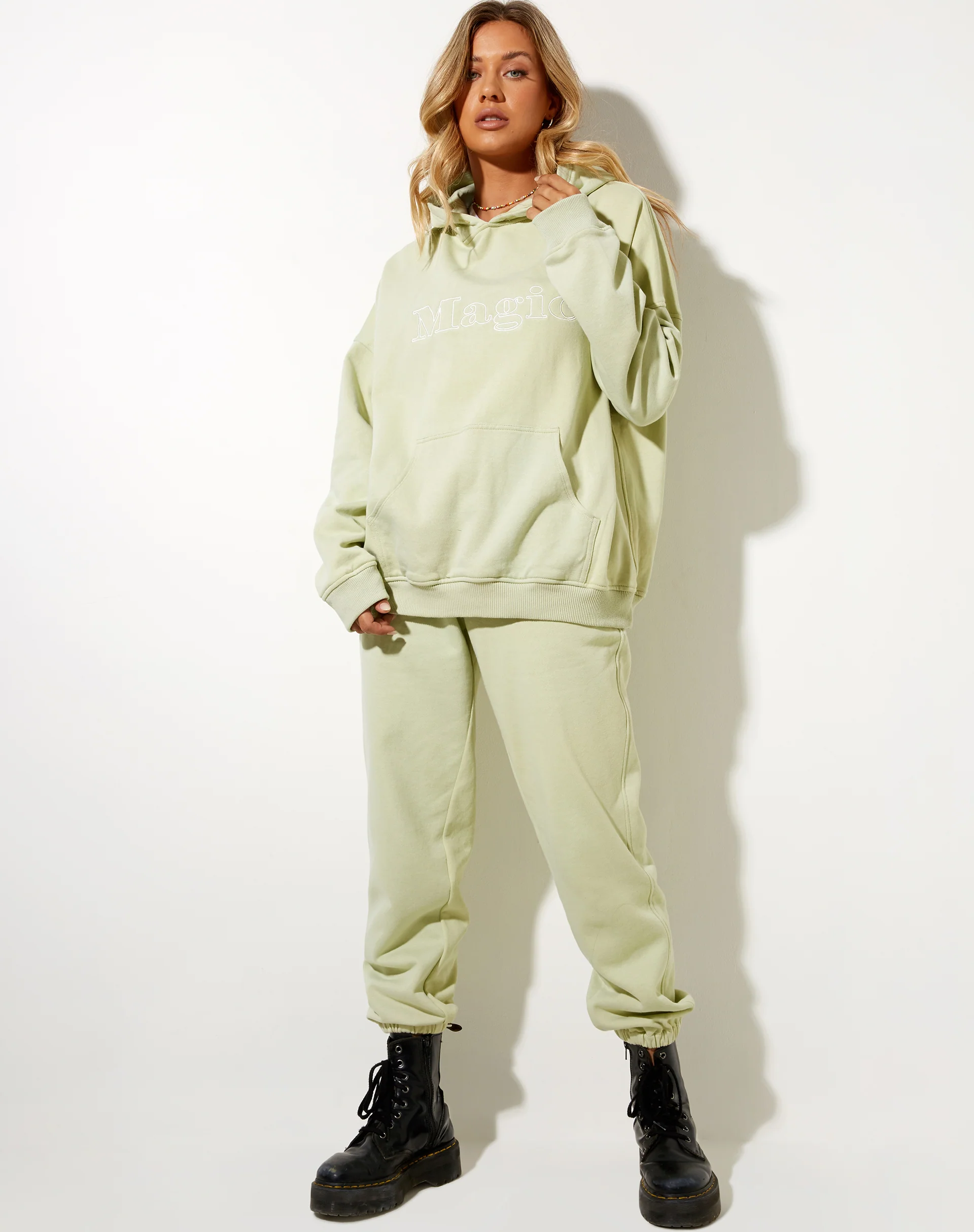Besties Jogger in Green Graffiti Magic Embro - Image 6