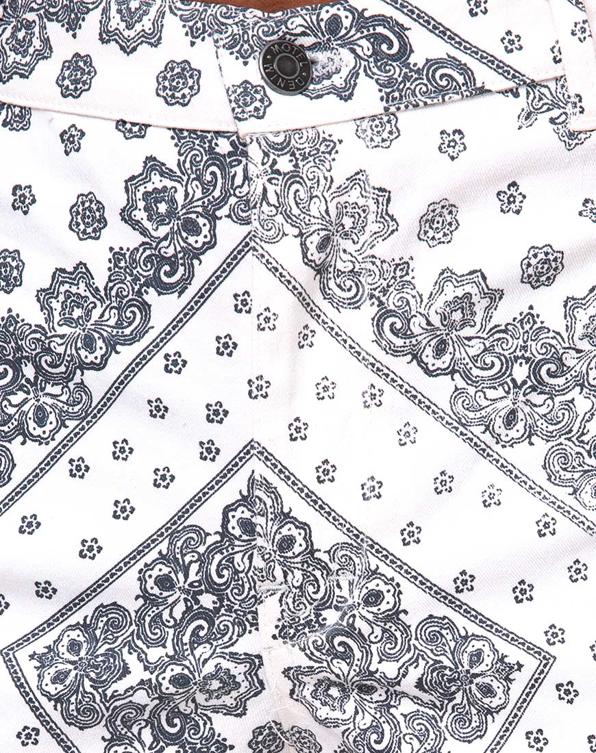 Beth Trouser in Bandana Ecru Placement - Image 7