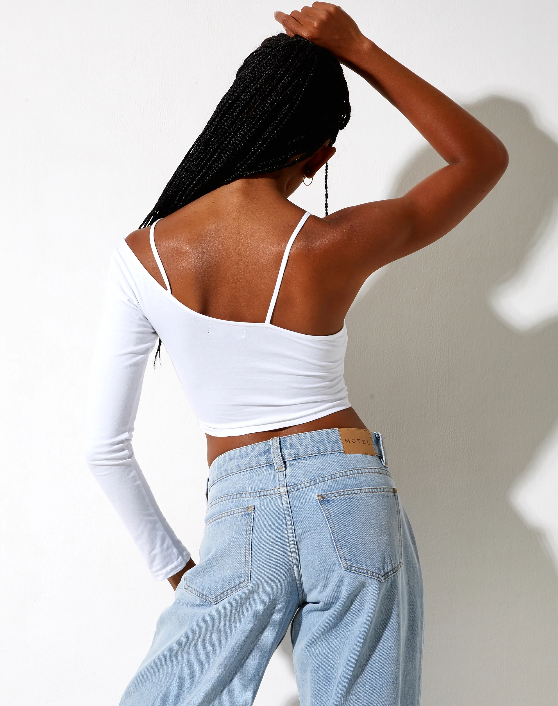Biase Crop Top in White - Image 2