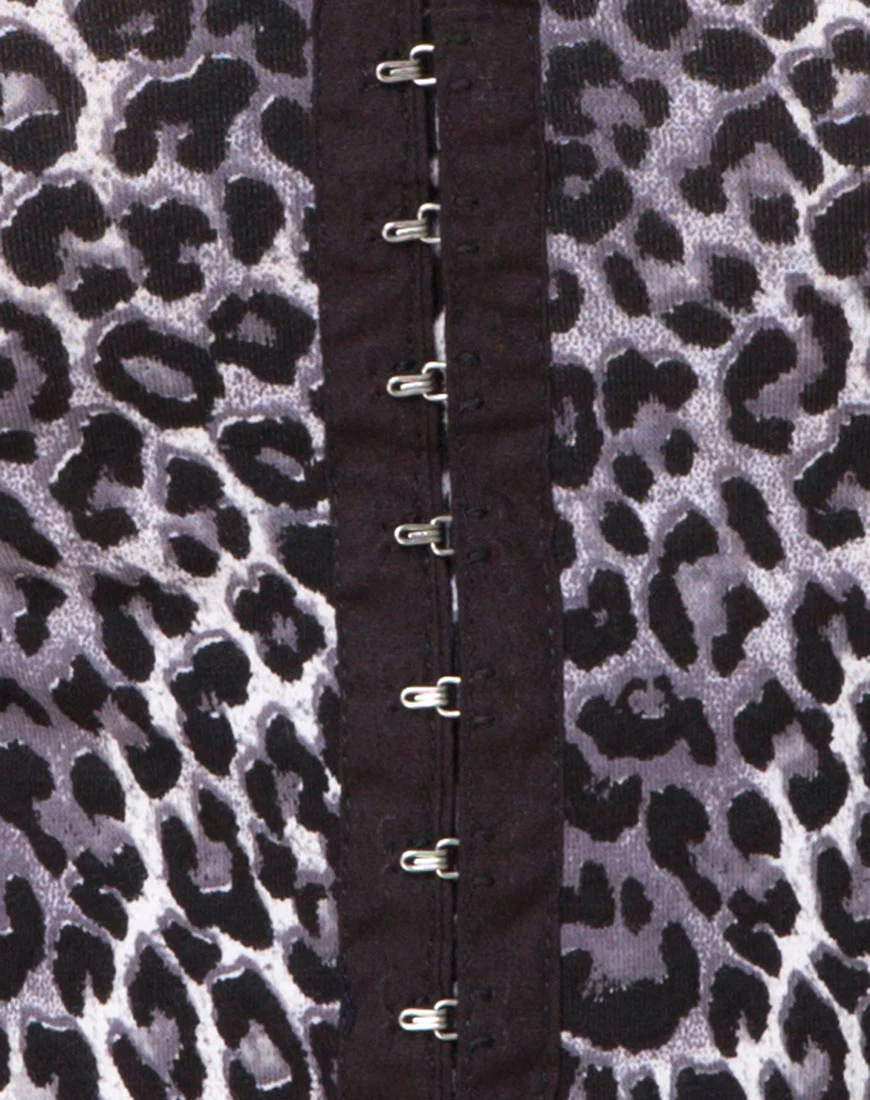 Bida Bodice in Grey Rar Leopard - Image 5