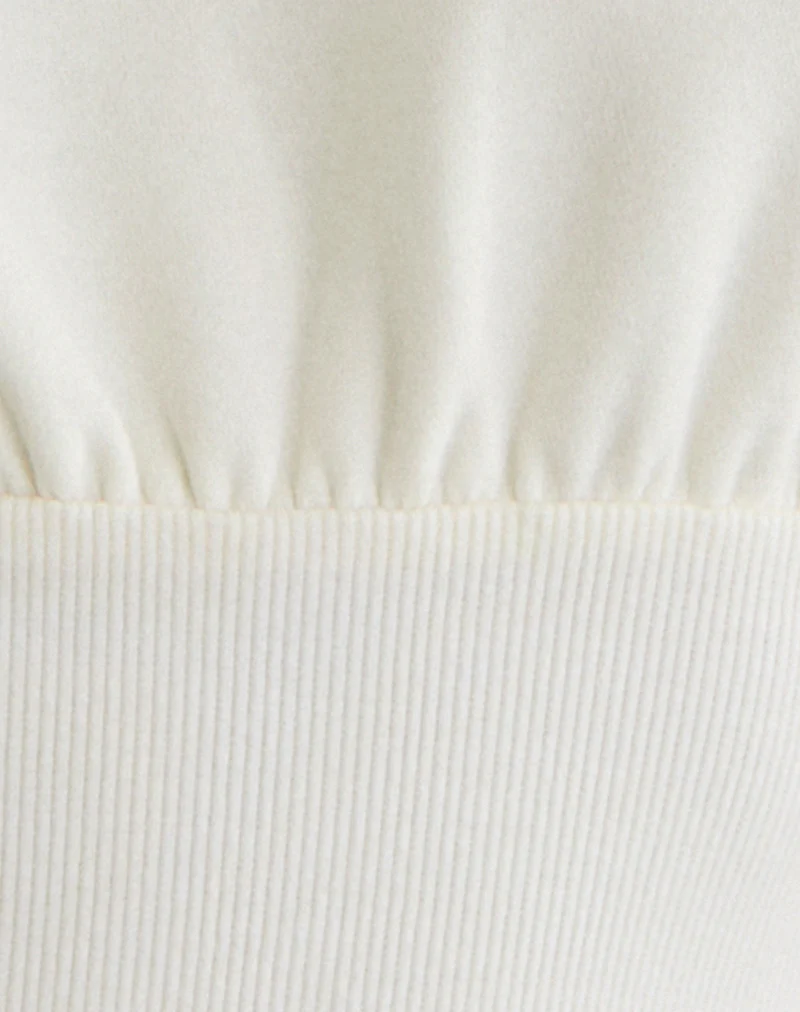 Bigail V Neck Jumper in Winter White - Image 6