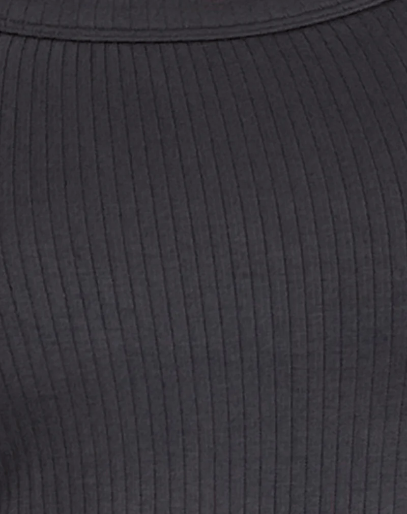 Binlo Extra Long Sleeve Top in Black Forest - Image 6