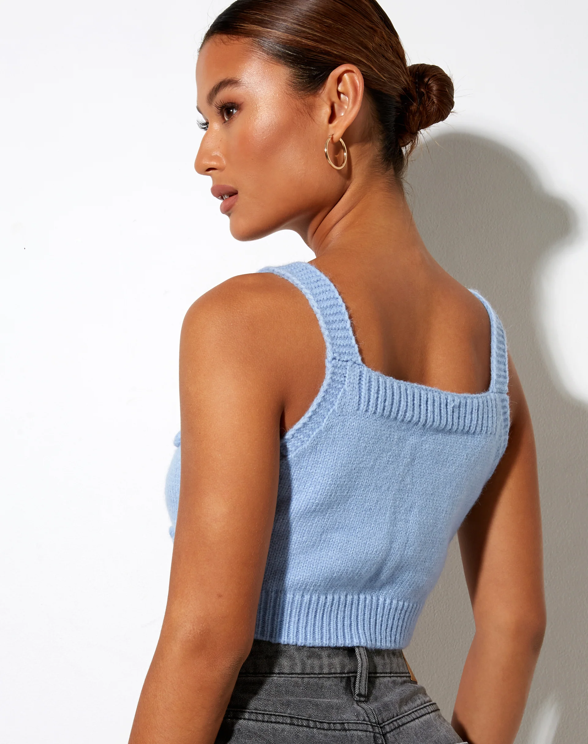 Birra Crop Top in Baby Blue - Image 4