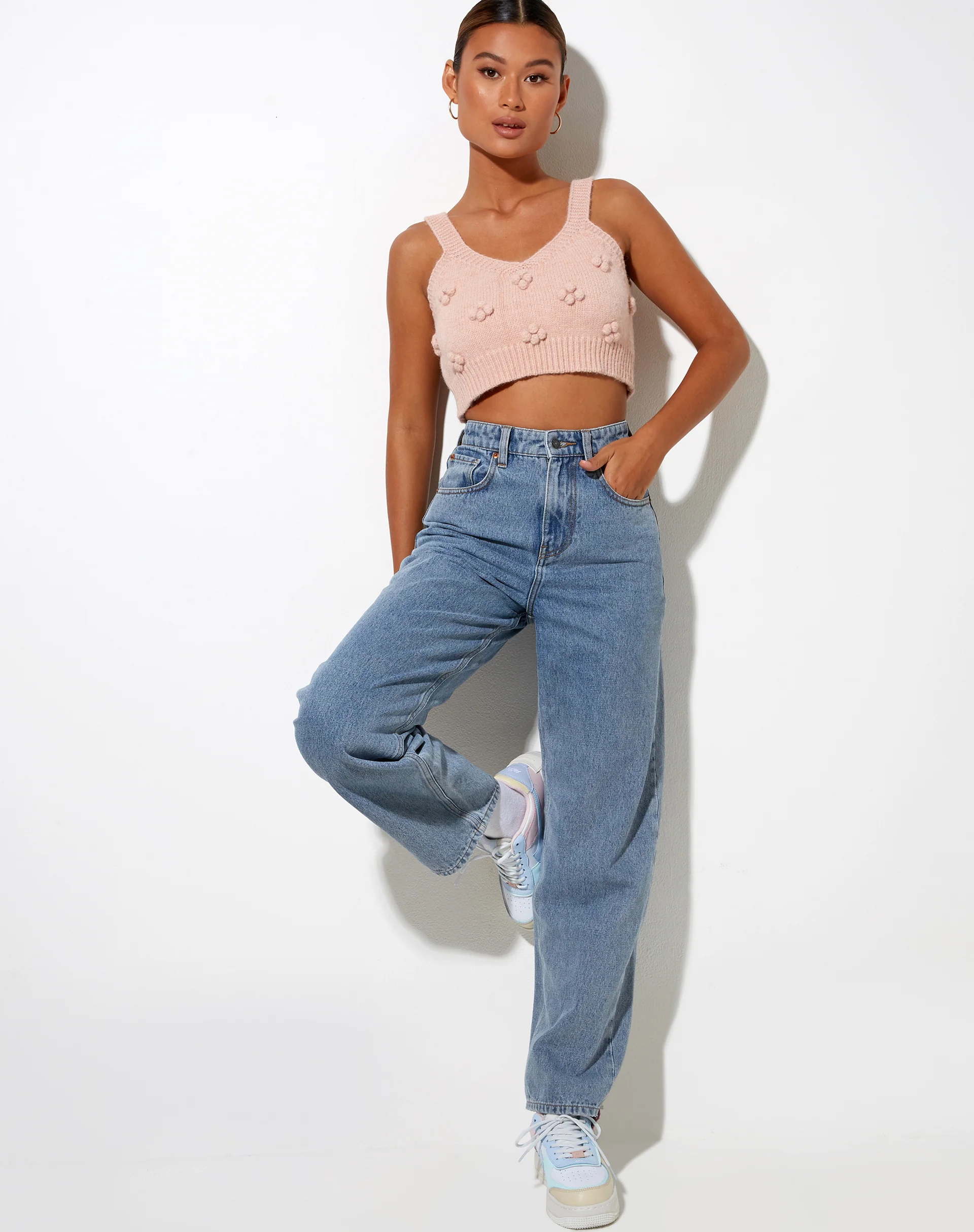 Birra Crop Top in Soft Pink - Image 3