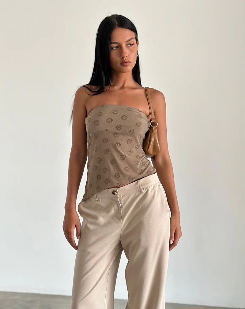 Bistara Top in Daisy Flock Light Brown - Image 2