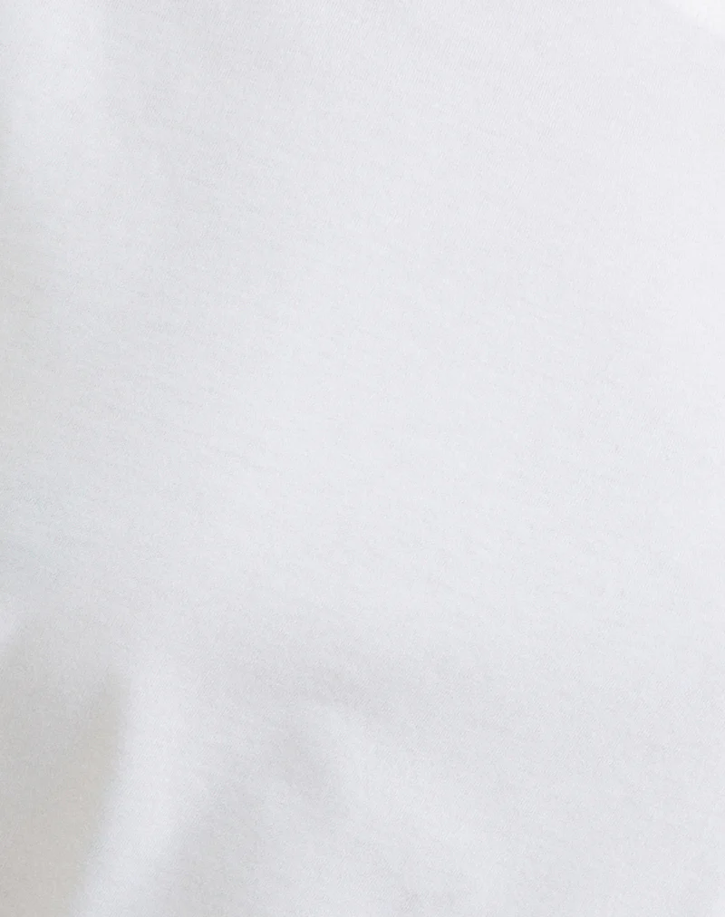 Bizzy Top with Studded Neckline in Off White - Image 7