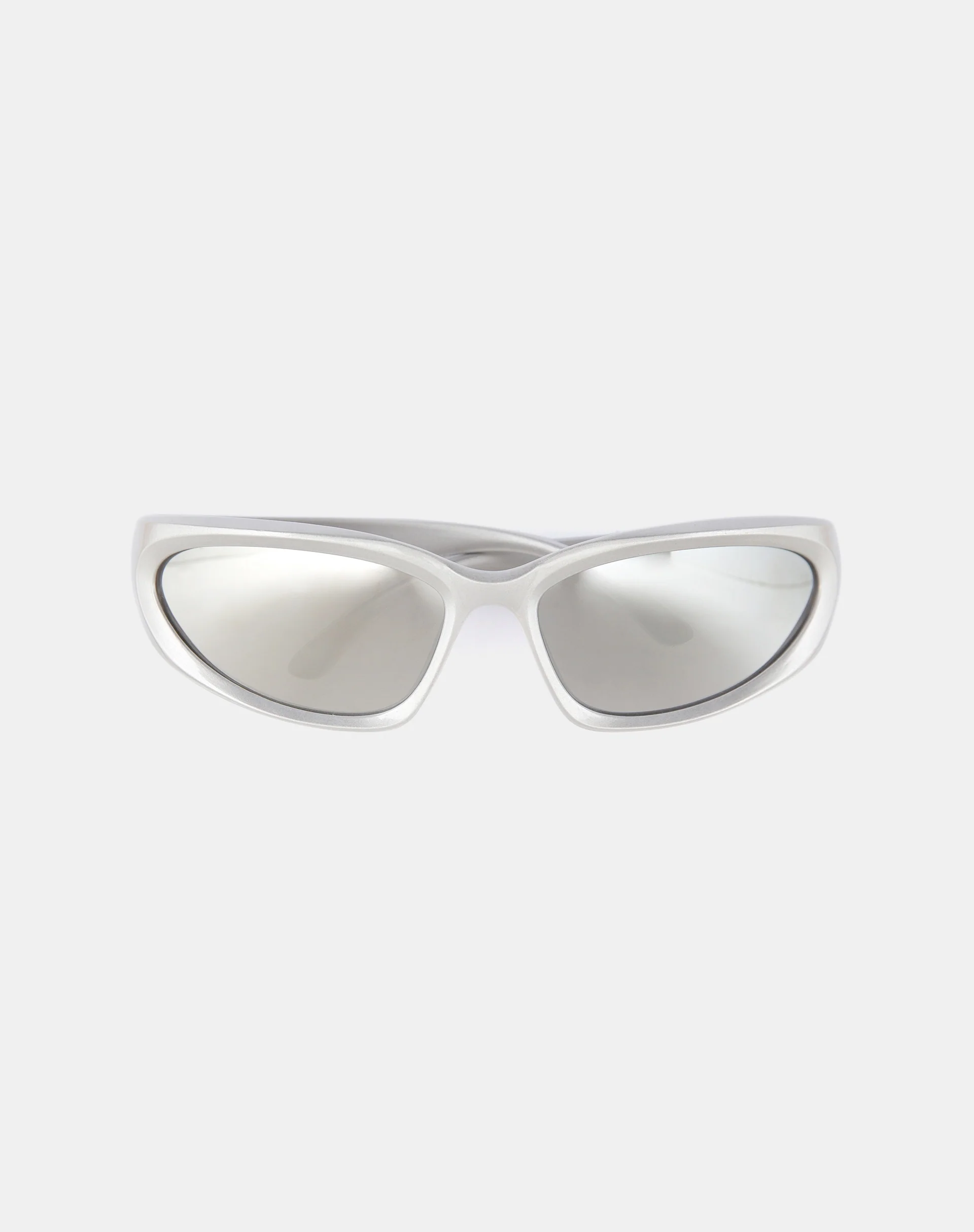 Blake Wrap Sunglasses in Silver - Image 6