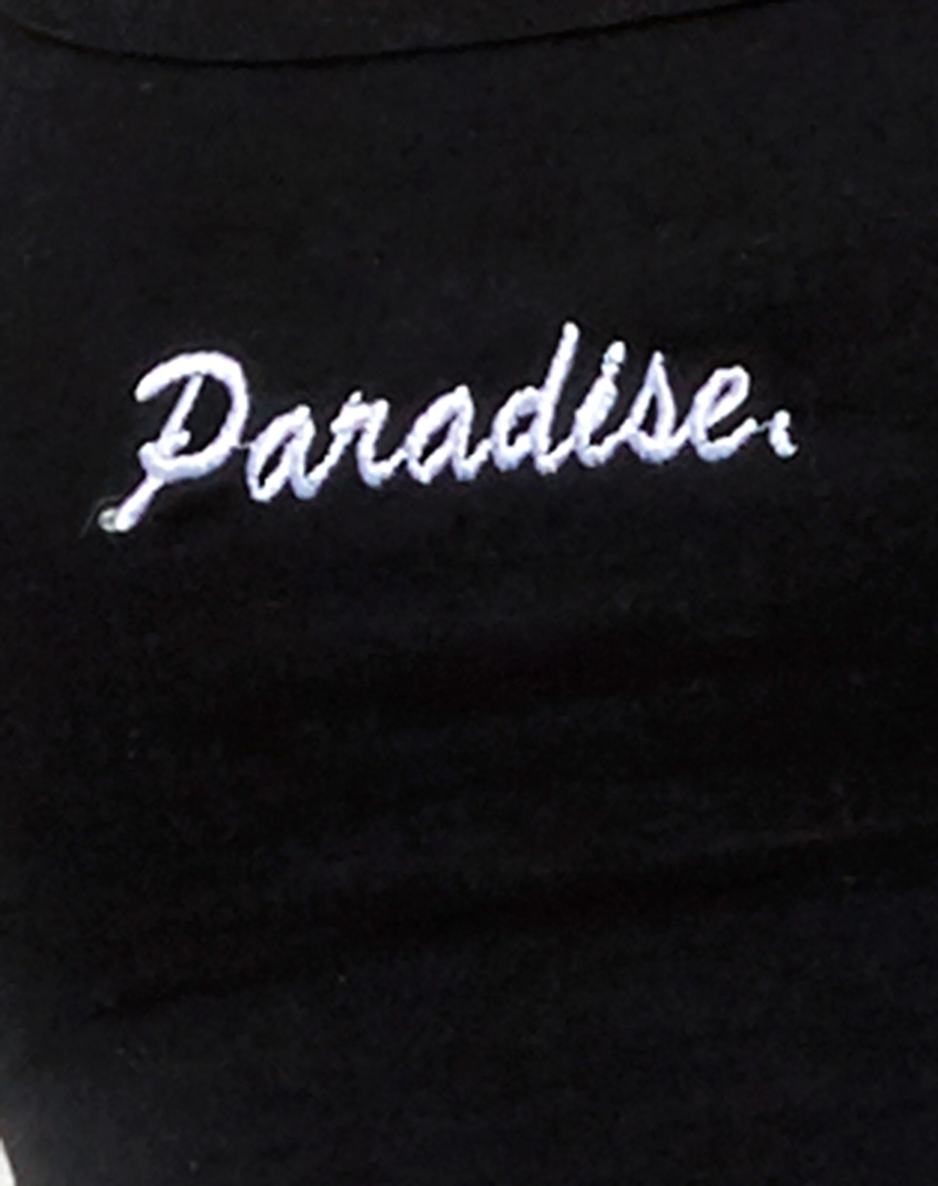 Blois Crop Top in Lycra Black Paradise Embro - Image 5