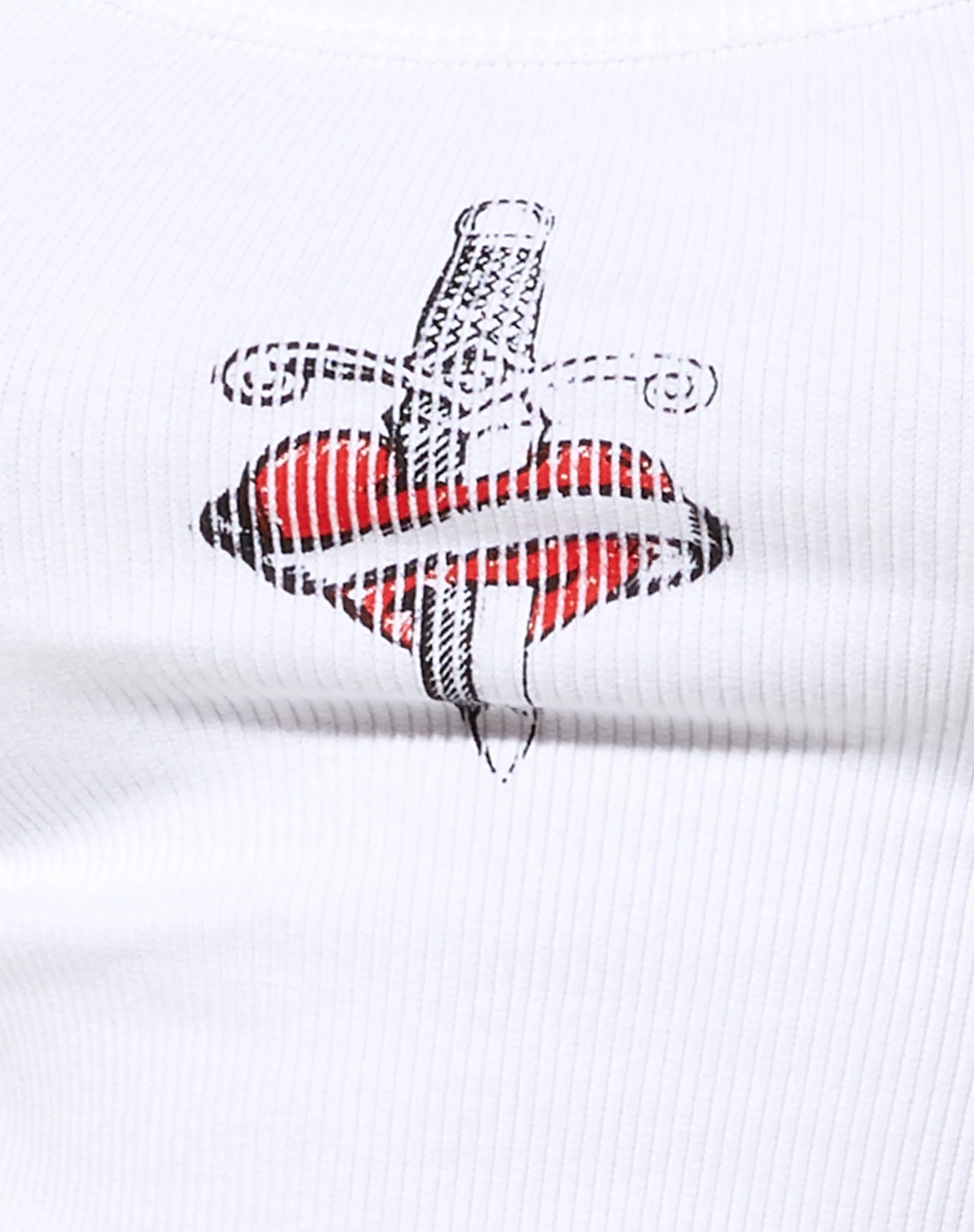 Blois Crop Top in White Not Missing You - Image 6