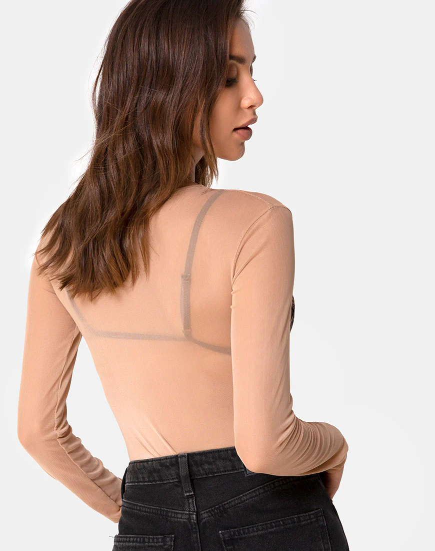 Bonella Bodice Alchemy in Net Taupe - Image 2