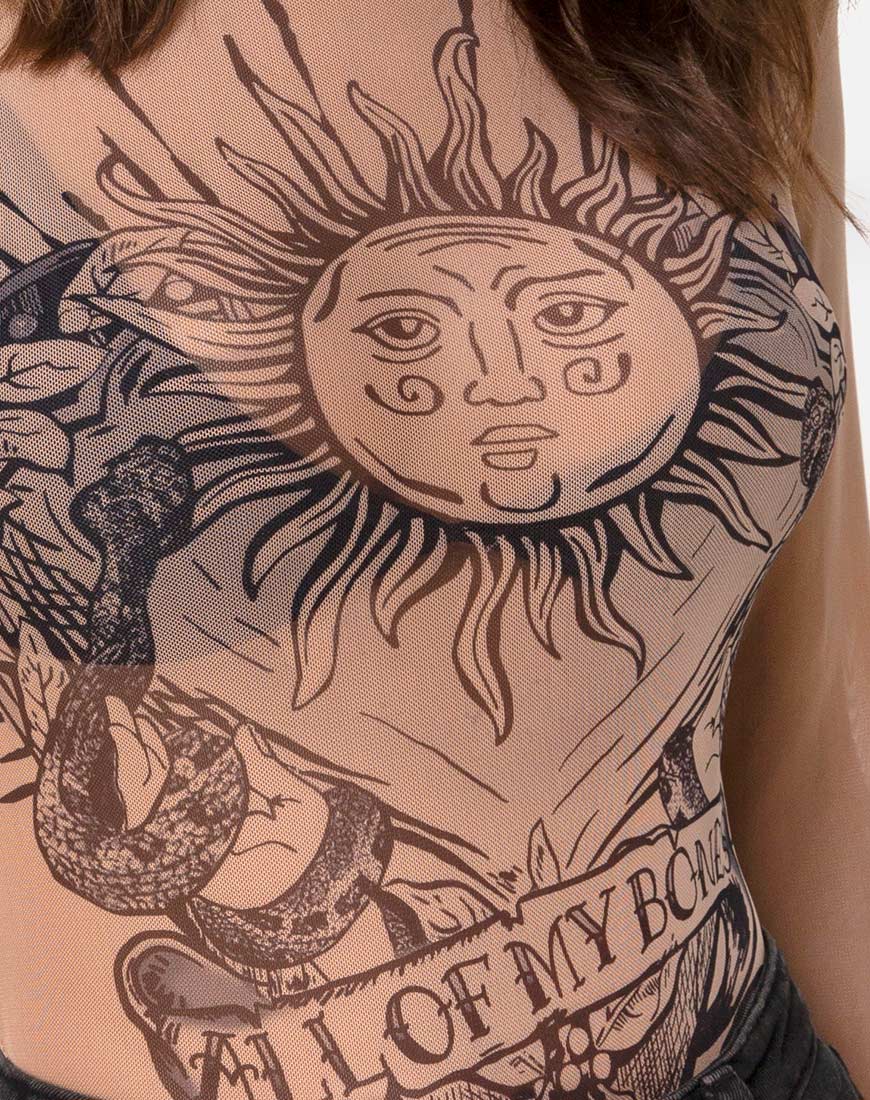 Bonella Bodice Alchemy in Net Taupe - Image 5