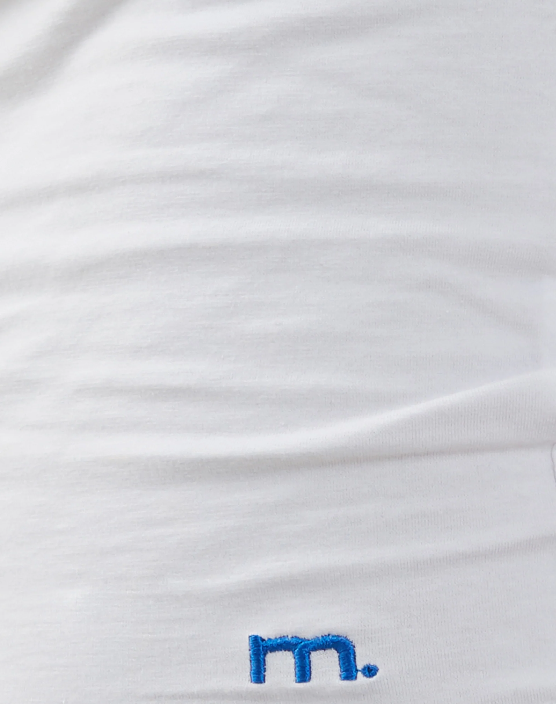 Bonija Long Sleeve Top in White with Cobalt Binding - Image 6
