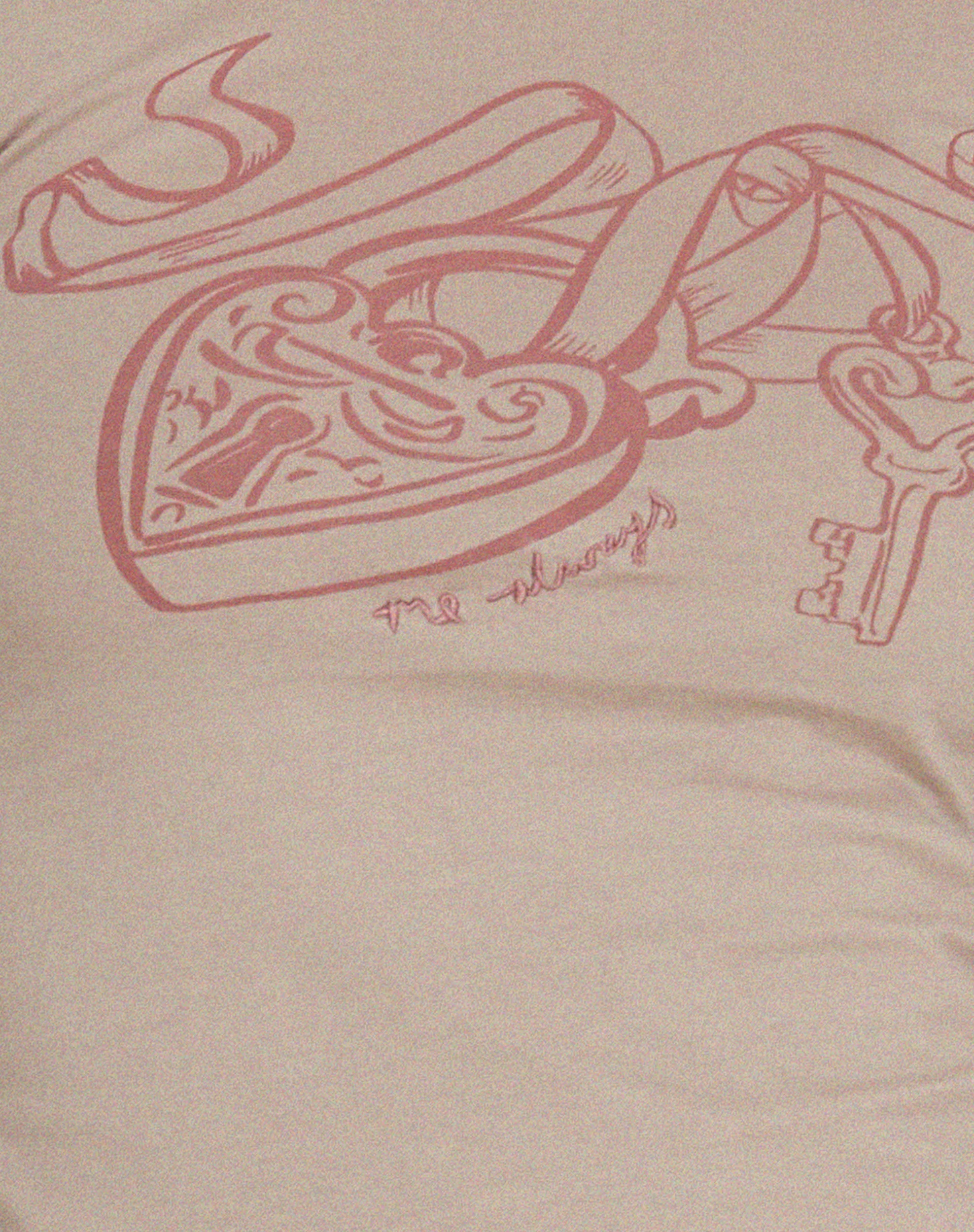 Bonja Long Sleeve Crop Top in Dove Grey Heart - Image 5