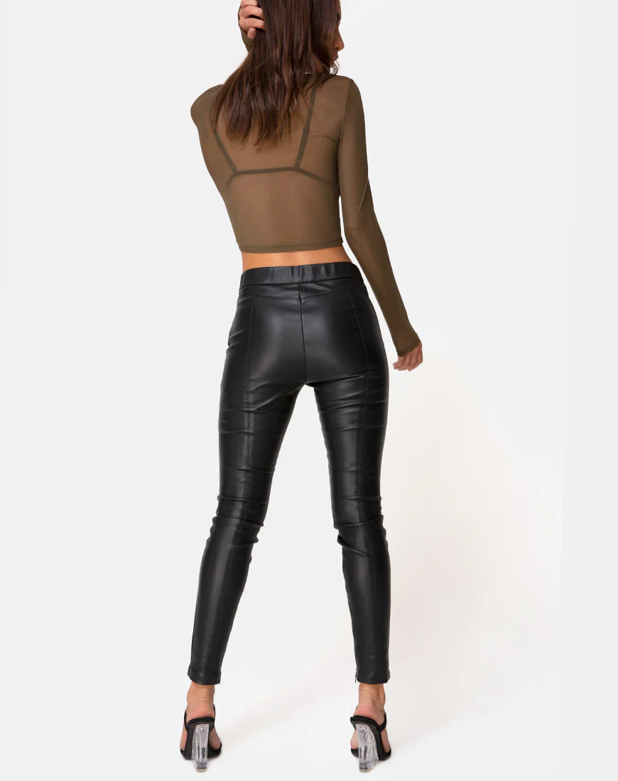 Bonnie Top in Net Khaki - Image 4