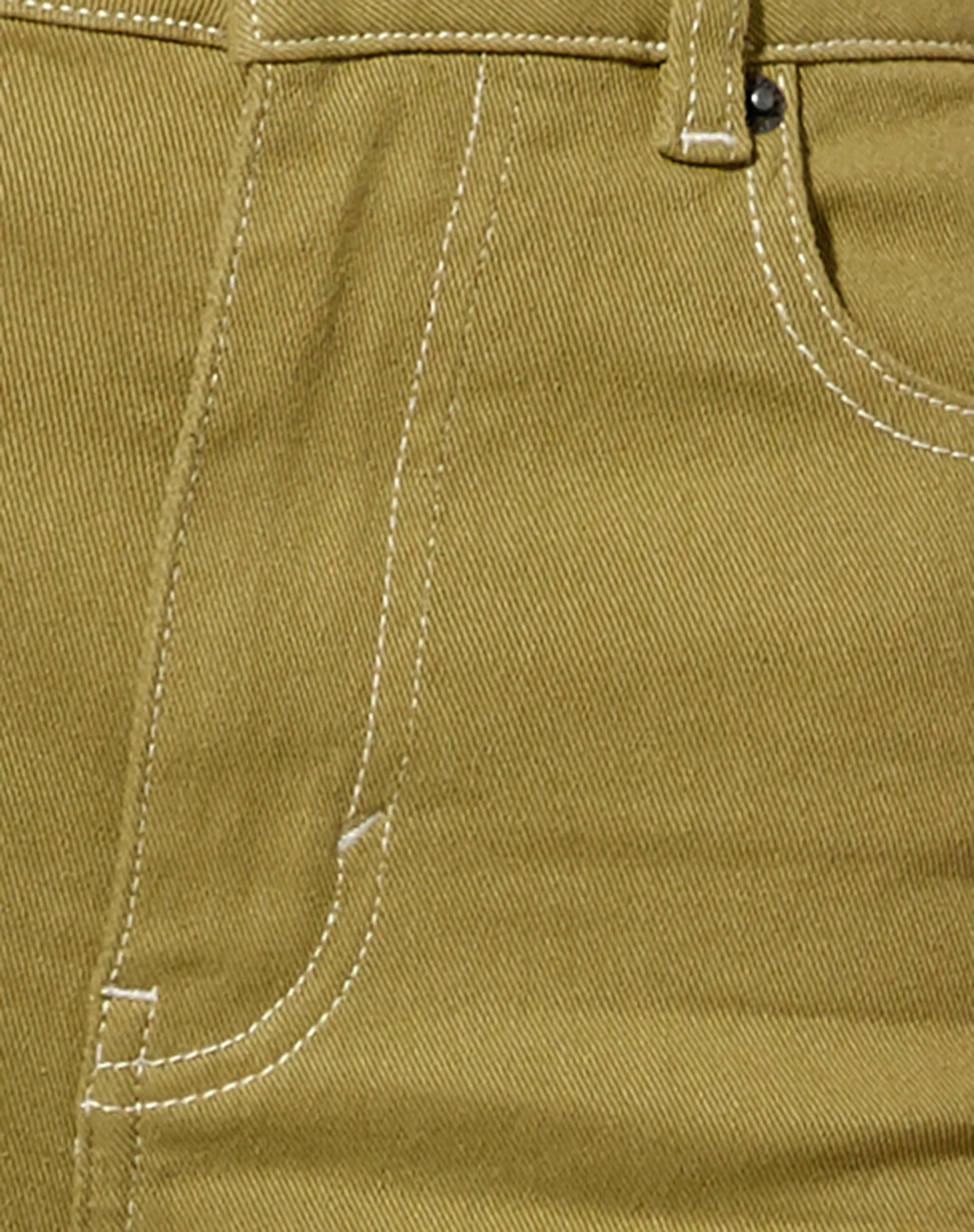 Bootleg Jeans in Green Moss - Image 6