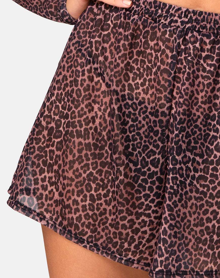 Boris Short in Rar Leopard Mesh - Image 5