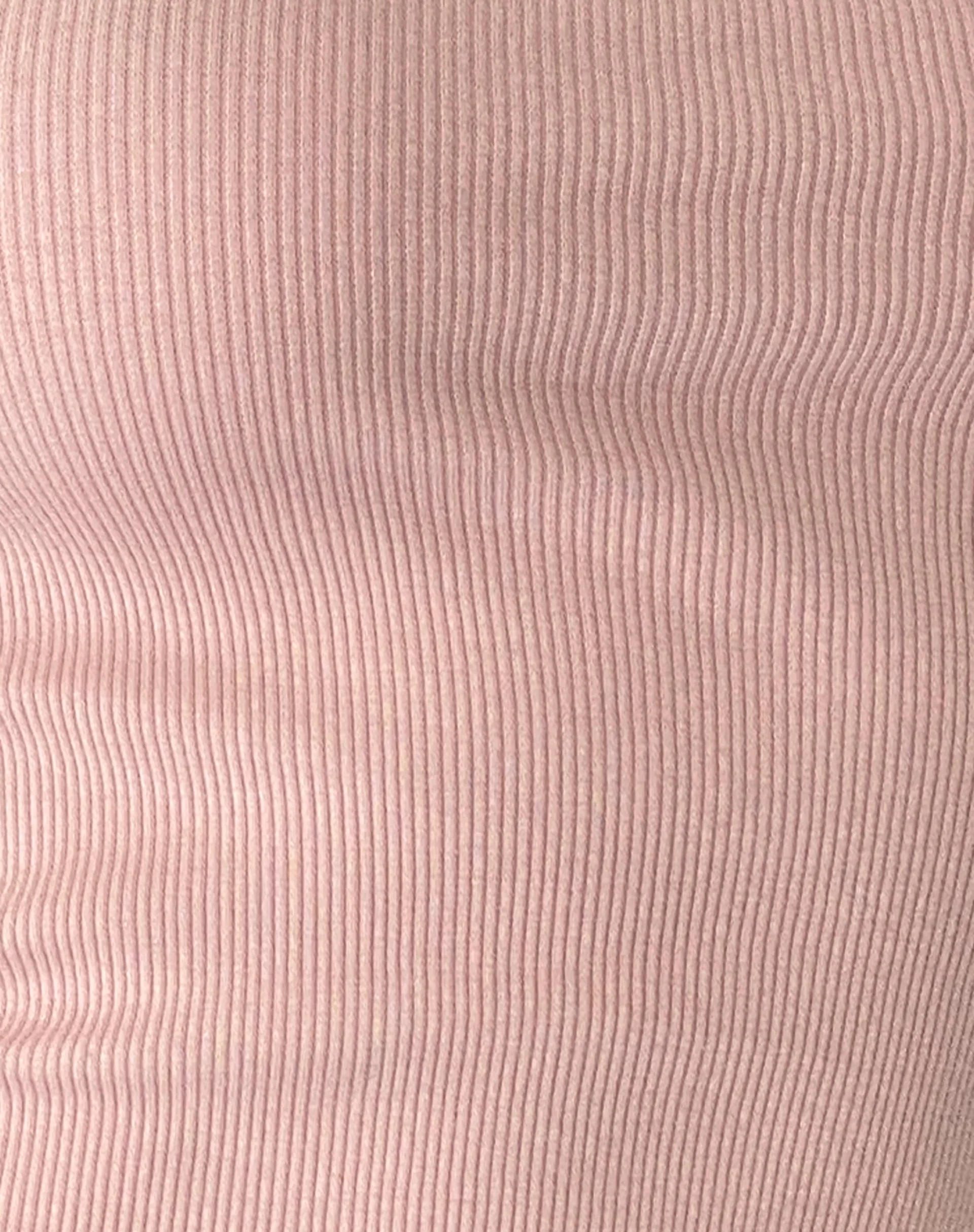 Bovita Long Sleeve Top in Rib Pink - Image 7