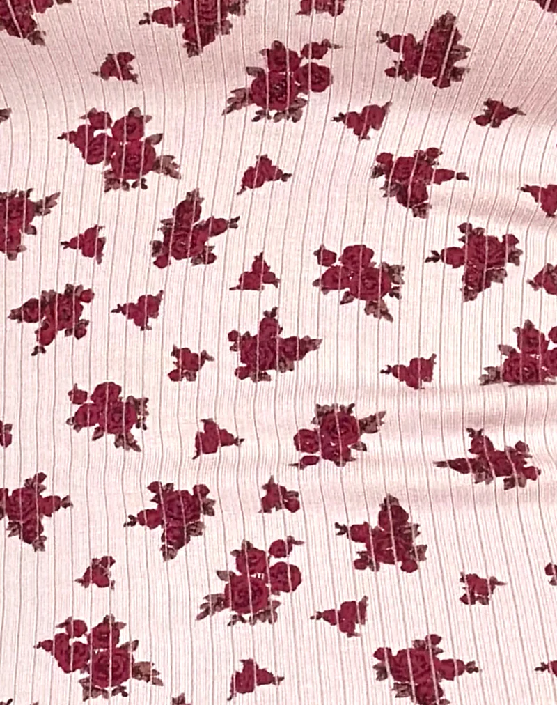 Bovita Pyjama Top in Floral Fantasy Pink - Image 6