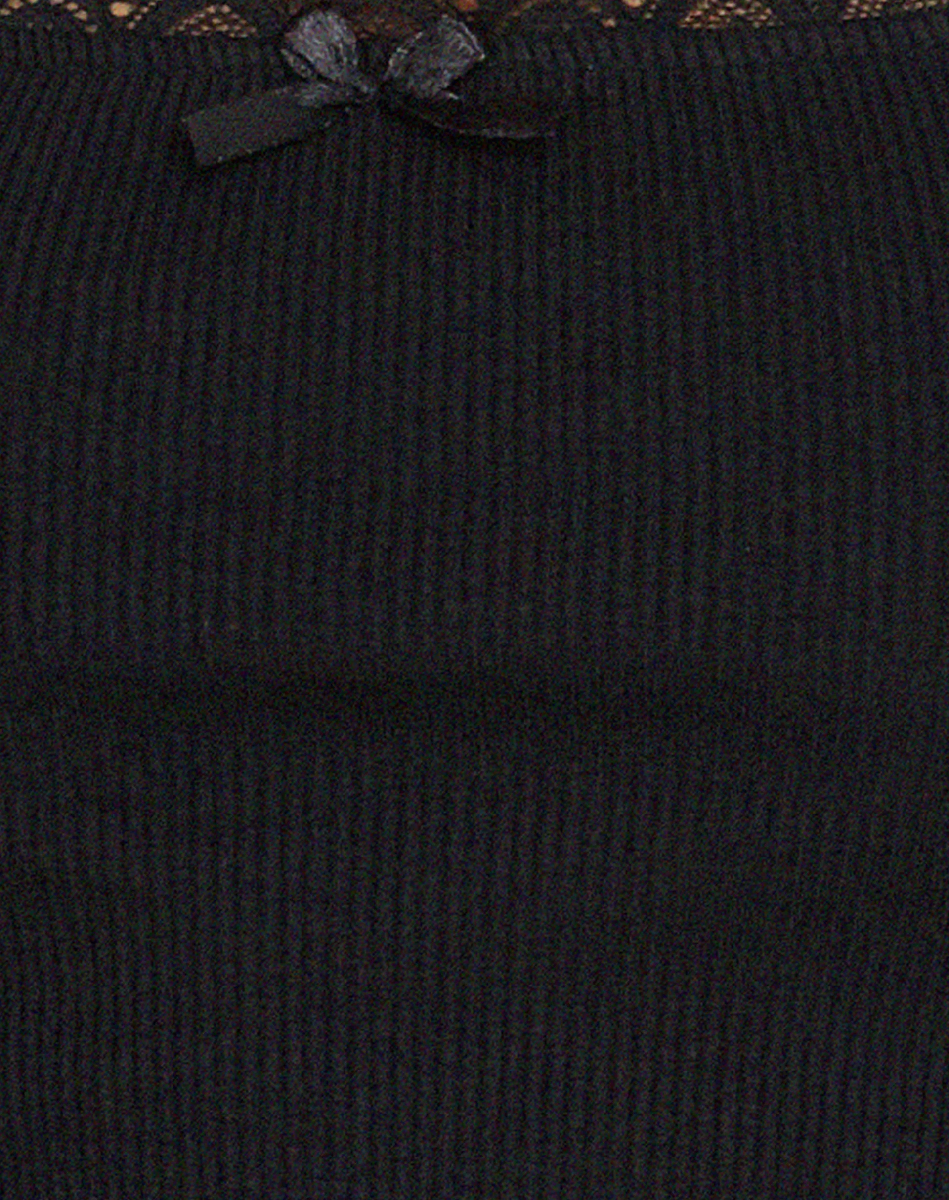 Bovita Long Sleeve Top in Rib Black - Image 8