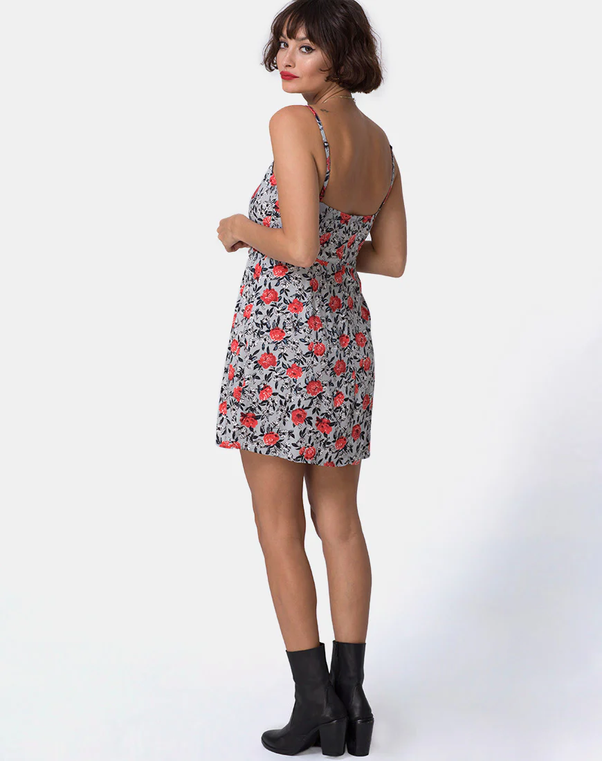 Boyah Slip Dress in Blooming Rose - Image 4