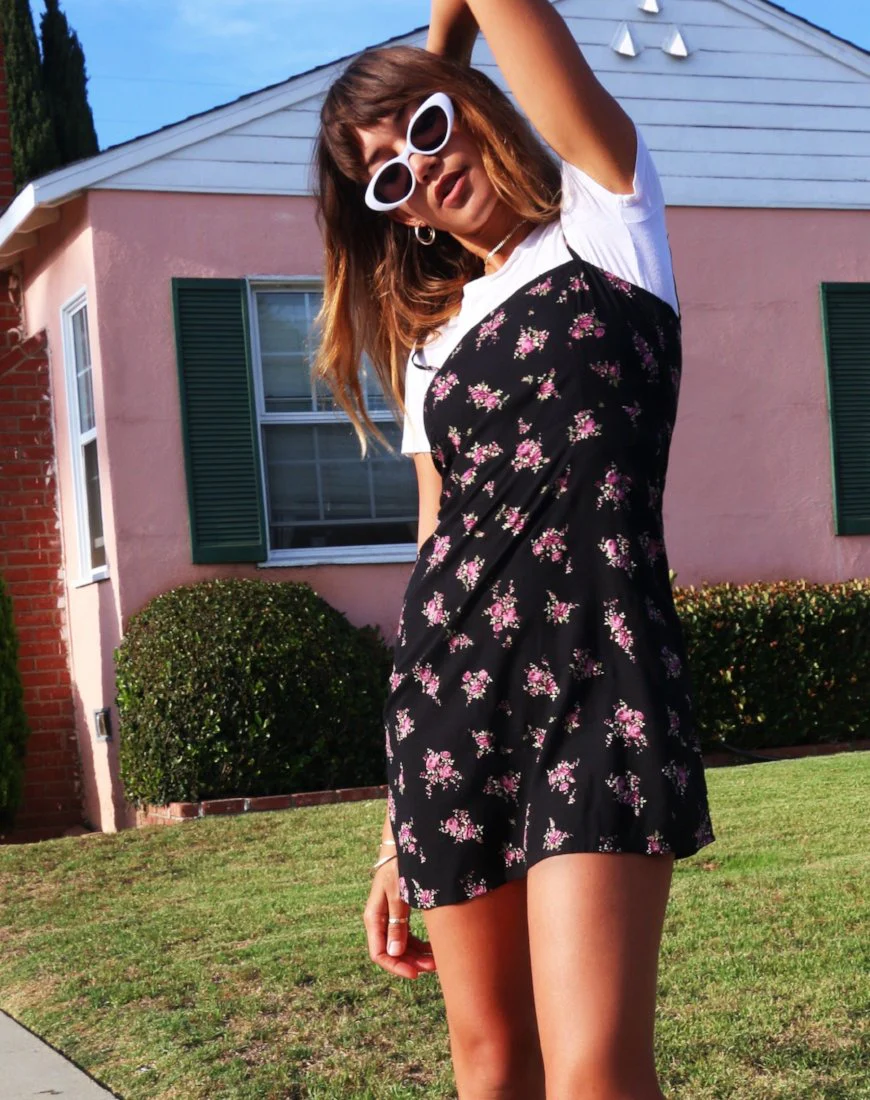 Boyasly Mini Dress in Sohey Rose Black - Image 6