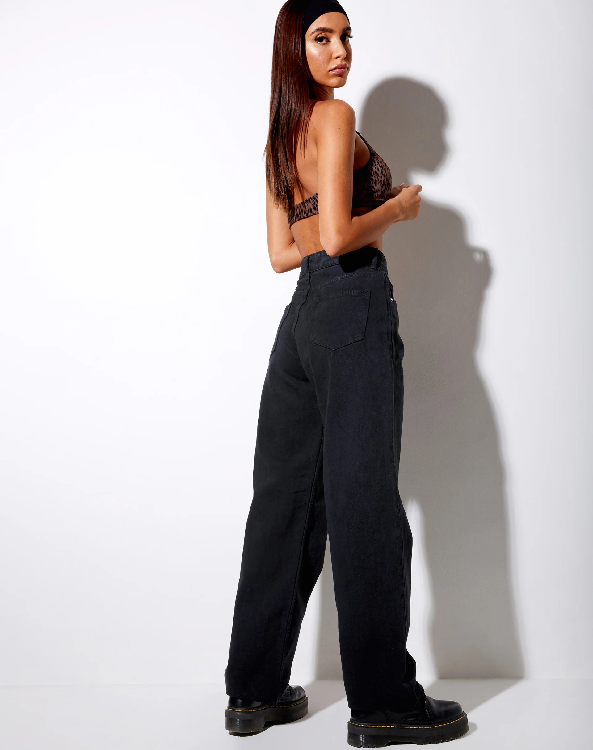 Boyfriend Jean in Black Wash - Image 4