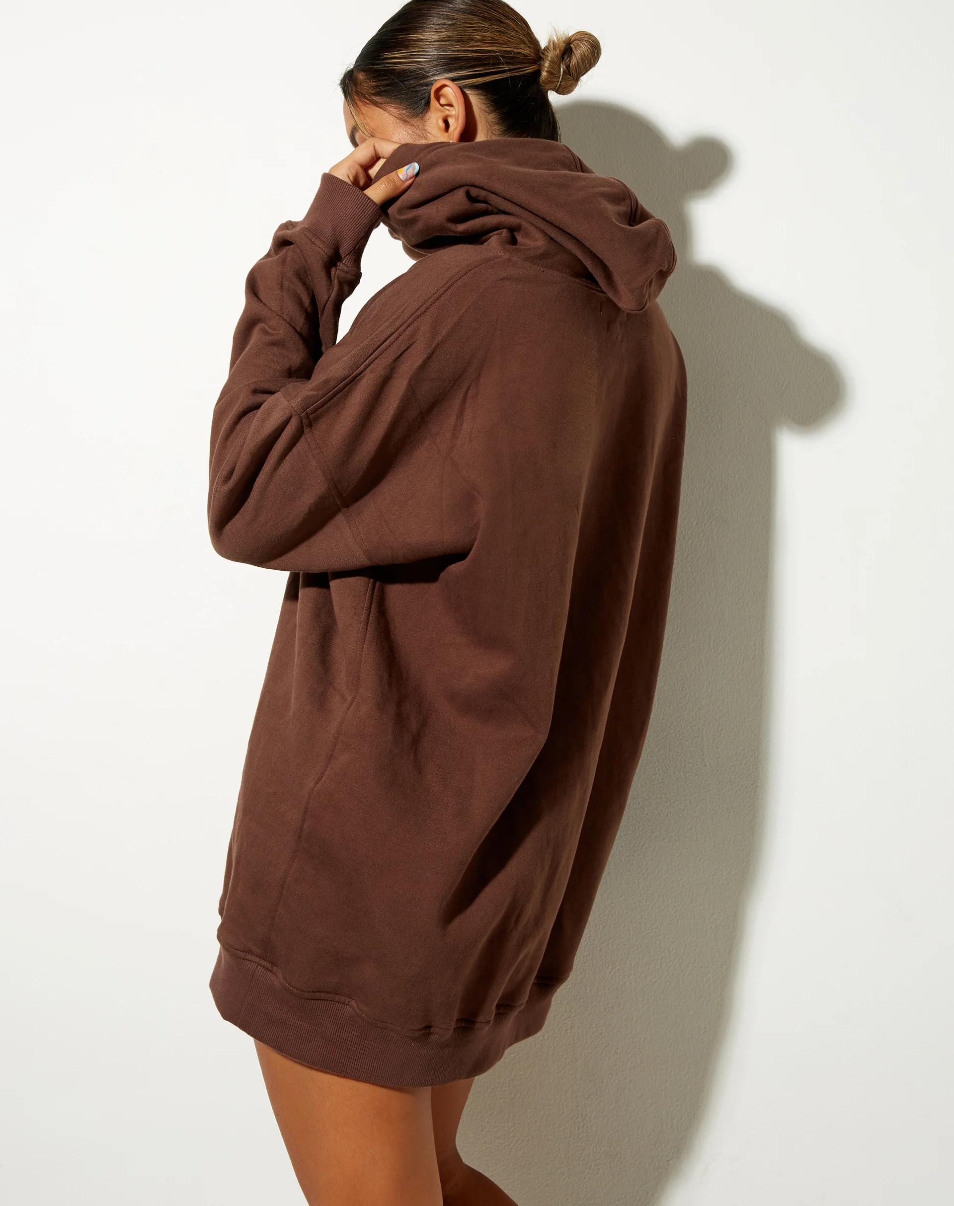 Bren Hoodie in Deep Mahogany Cherub L'Amour Label Embro - Image 2