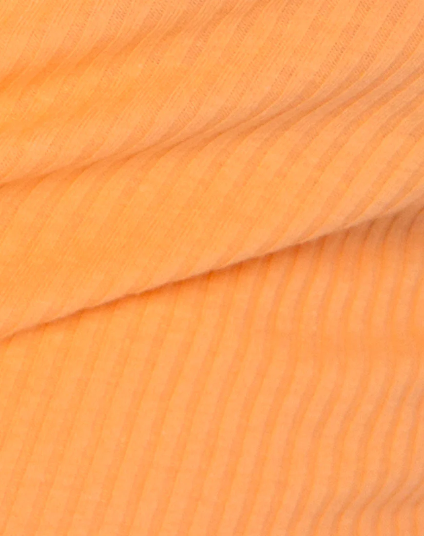 Bria Top in Rib Cantaloupe - Image 5