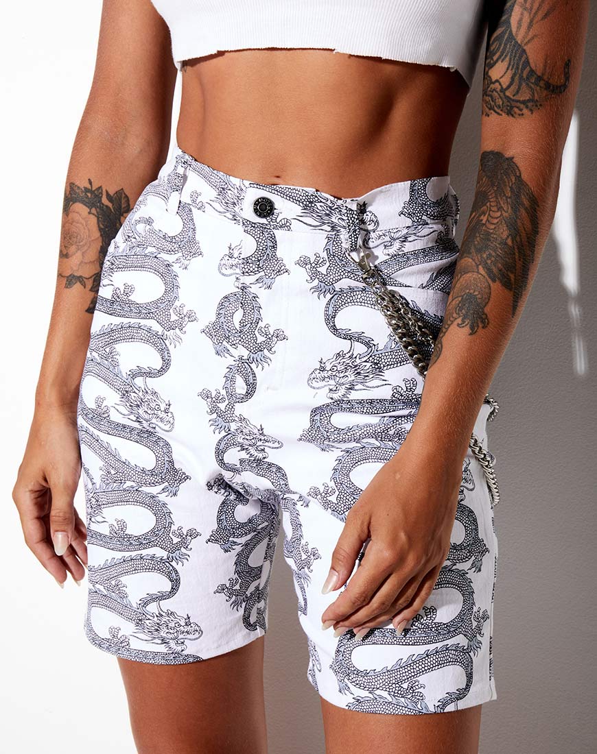 Brianna Pant in Dragon Rope White Placement - Image 2