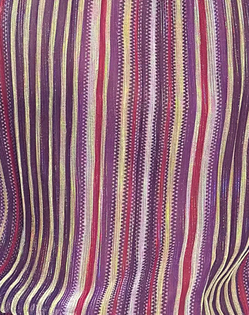 Brienne Top in Shimmer Plisse Purple Pink - Image 7
