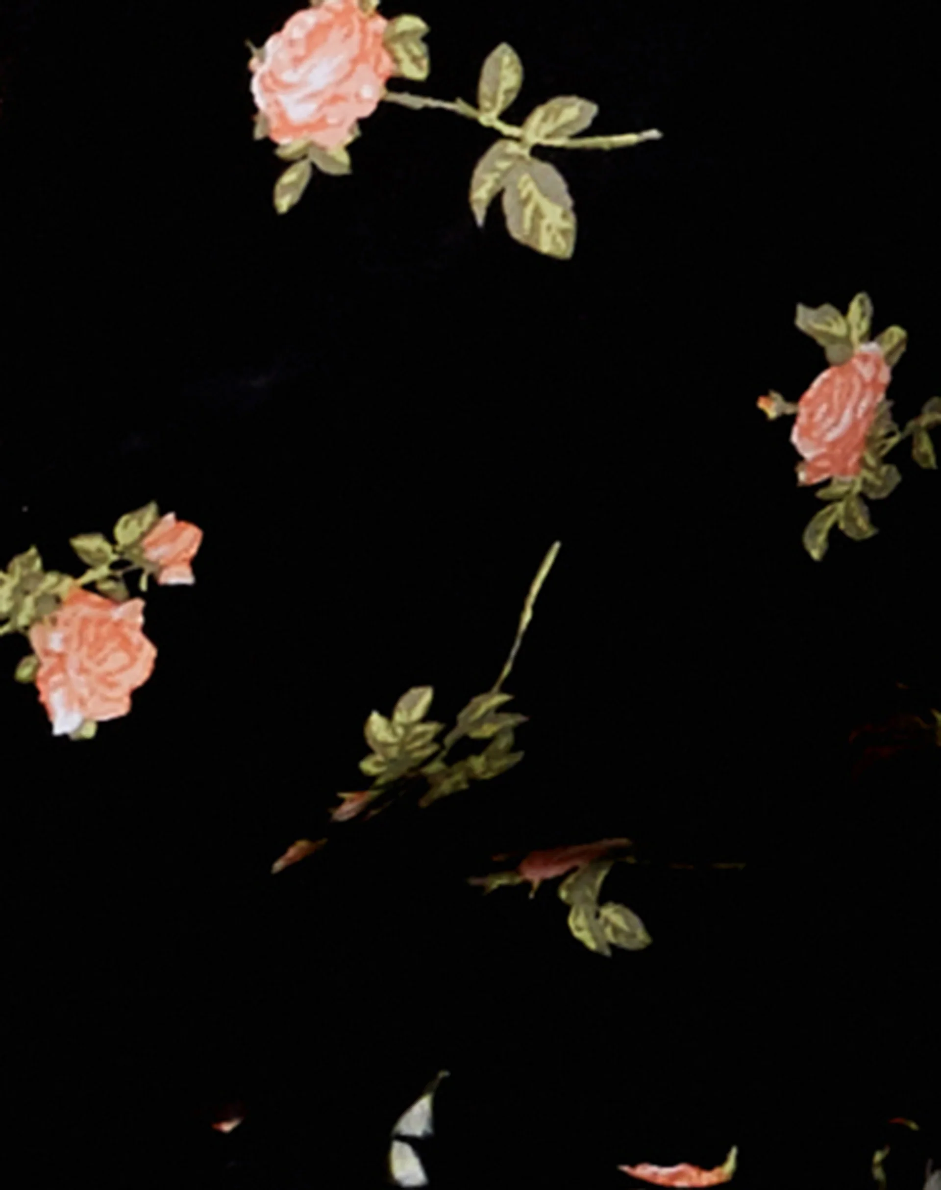 Briza Crop Top in Rose Garden Black - Image 6