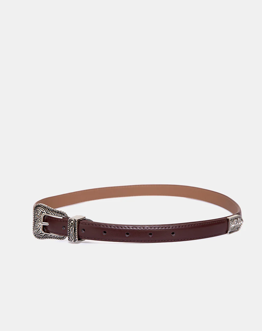 Brown Vintage Western Belt - Image 3