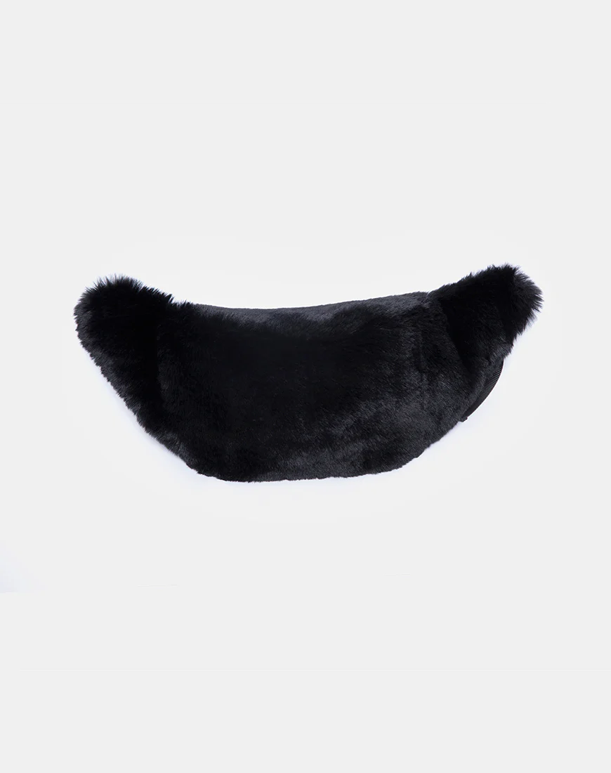 Bumbag in Fur Black - Image 4