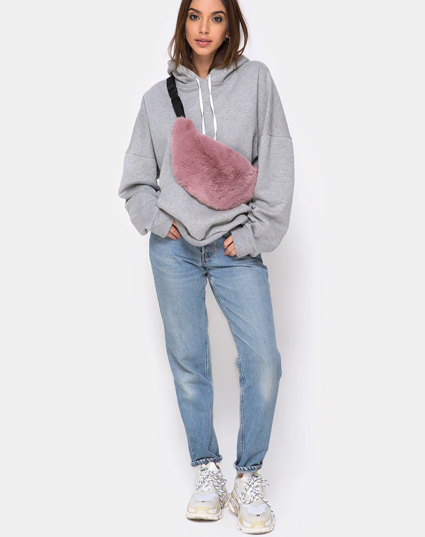 Bumbag in Fur Pink - Image 3