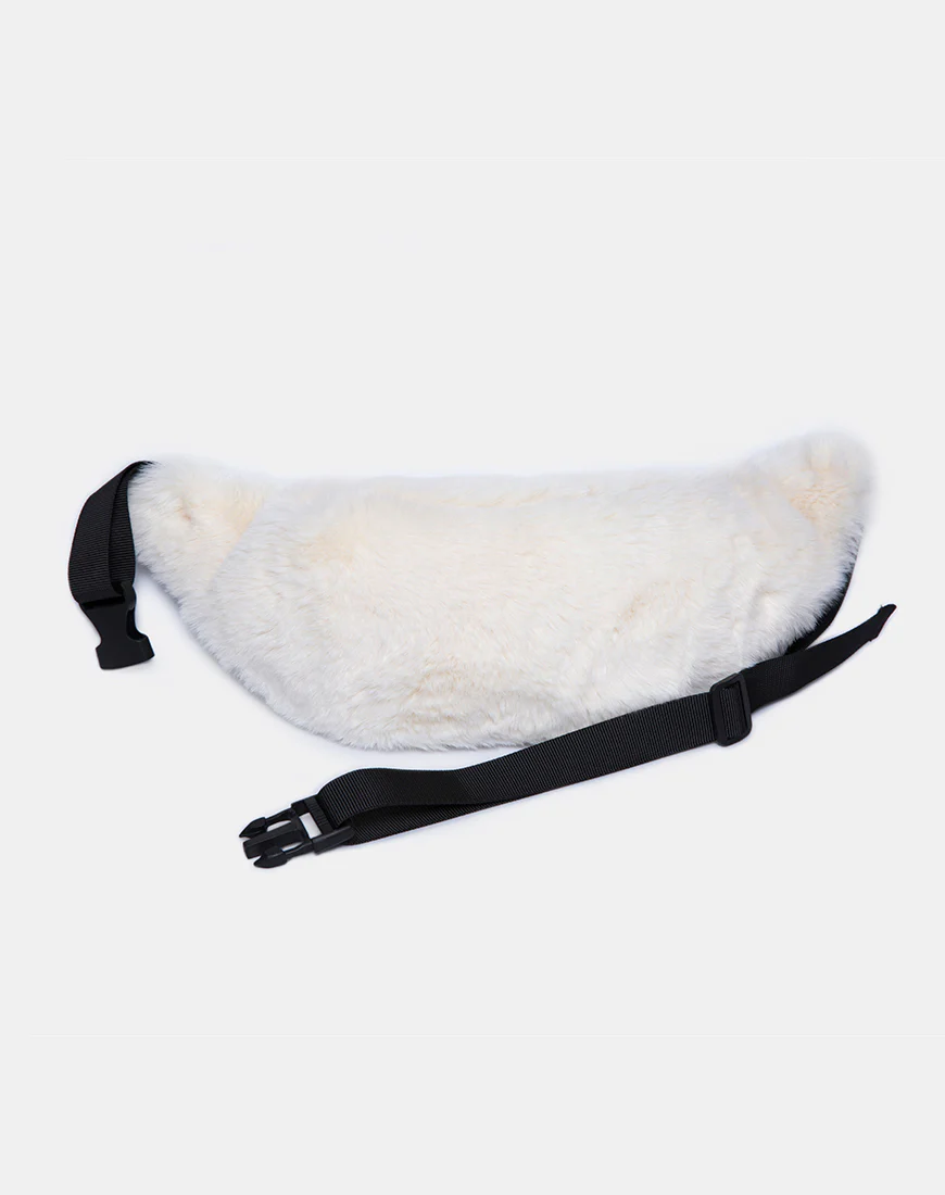 Bumbag in Fur White - Image 4