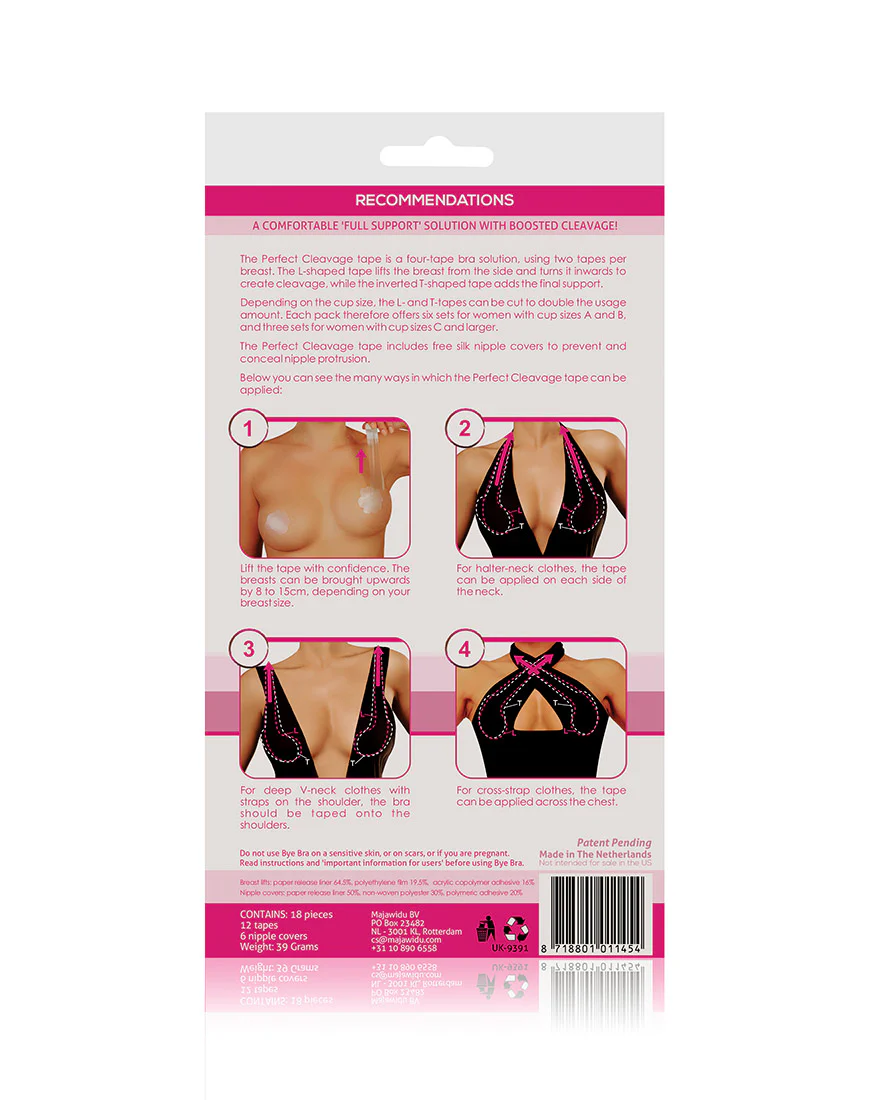 Bye Bra Cleavage Tape and Silk Nipple Covers Cup A-F - Image 2