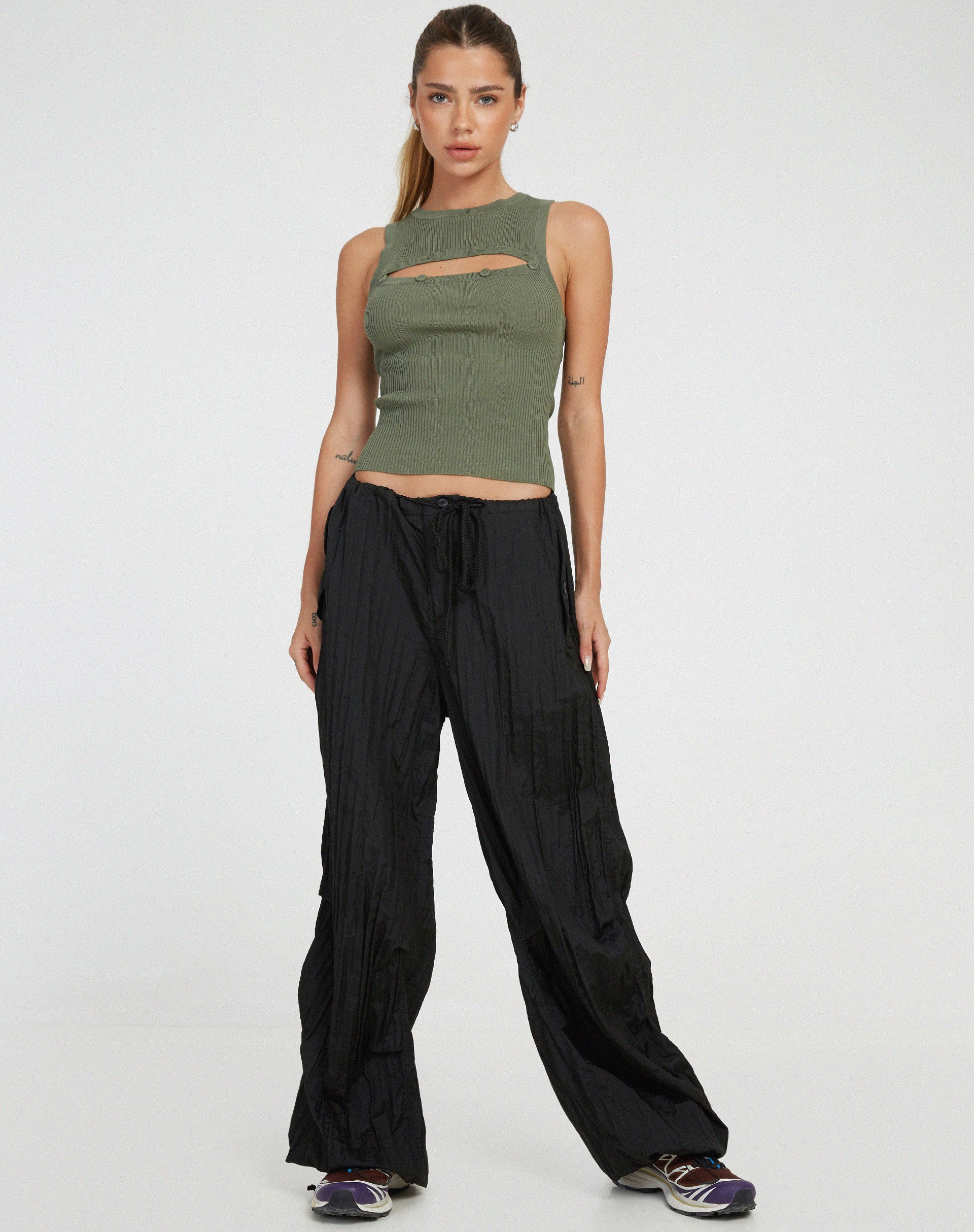 Caena Top in Khaki - Image 3