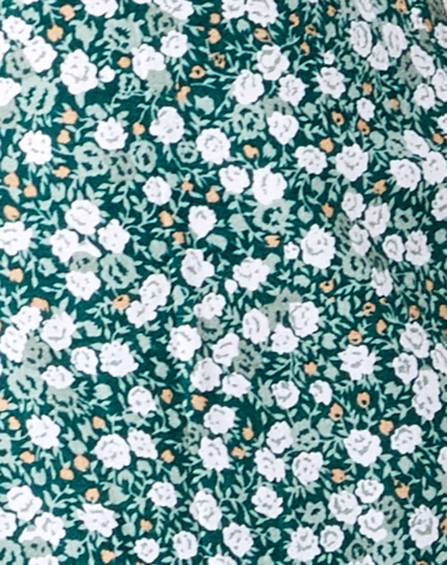 Calia Dress in Floral Field Green - Image 5